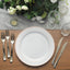 10-Pack Plastic Dinner Plates White with TrÃ¨s Chic Rose Gold Rim - Perfect Disposable Party Plates 10"