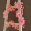 20 LED Garland Fairy String Lights Cherry Blossom Design Pink Warm White - Battery Operated Party DÃ©cor 6ft