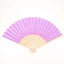 5 Pack Lavender Lilac Asian Silk Folding Fans Party Favors, Oriental Folding Fan Favors