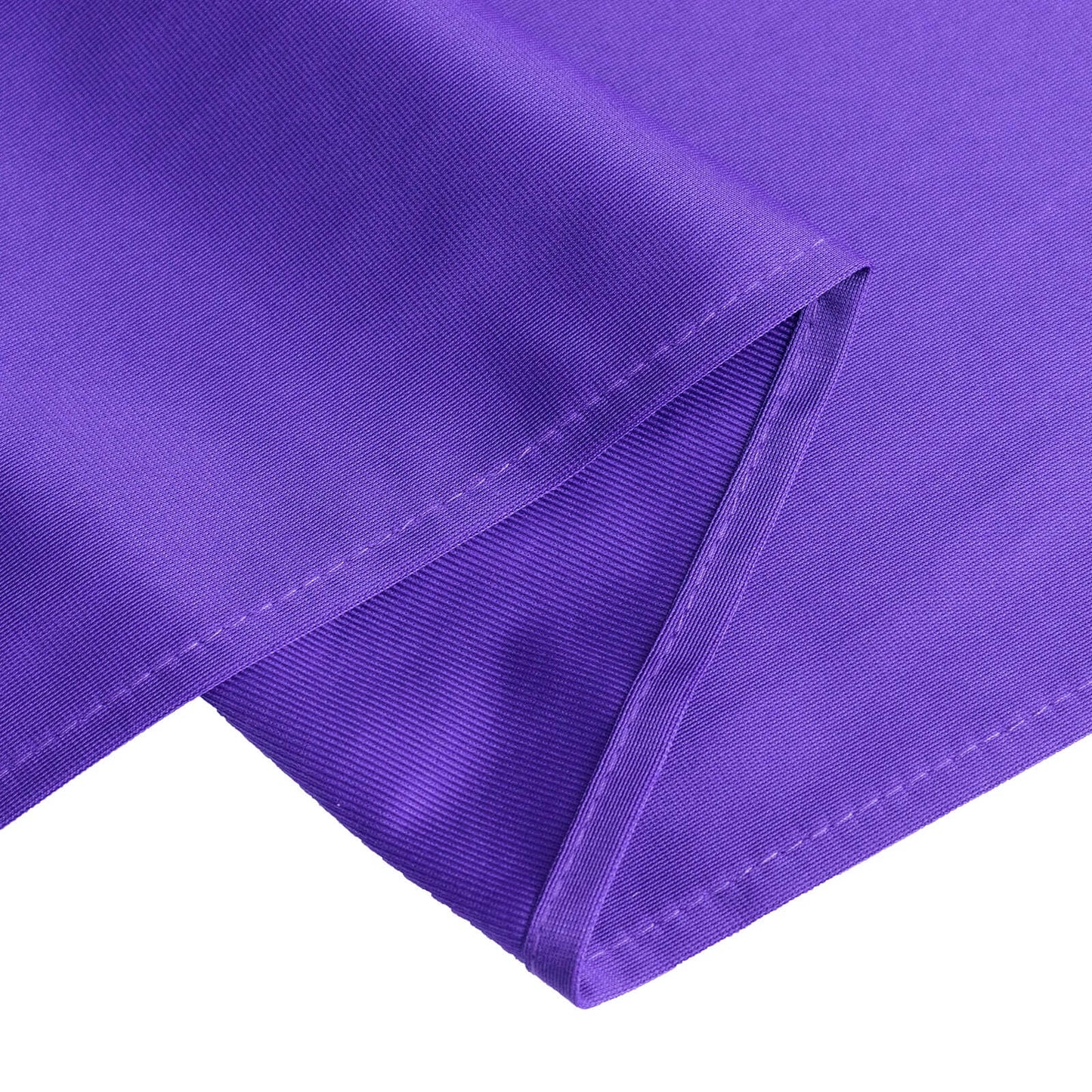 Scuba Rectangular 90"x132" Tablecloth Purple - Wrinkle Free, Stain Resistant & Seamless Table Cover