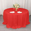 Premium Polyester 132" Round Tablecloth Red - Seamless 220GSM Wrinkle-Resistant Table Cover