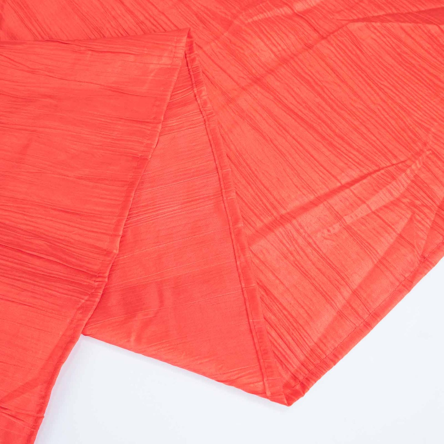 Taffeta 60"x102" Rectangle Tablecloth Red - Accordion Crinkle Table Cover