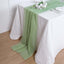 Chiffon 6ft Table Runner Sage Green - Flowy & Lightweight Table Decor