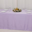 Lamour Satin 90"x156" Rectangle Tablecloth Lavender Lilac - Luxurious, Soft Seamless Table Cover