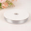 100 Yards 7/8" Silver Single Face Decorative Satin Ribbon
