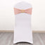 5 Pack Spandex Chair Sashes Dusty Rose with Gold Rhinestone Buckles - Reusable Four-Way Stretch Sash Bands 5"x14"