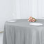 Taffeta 132" Round Tablecloth Silver - Seamless Accordion Crinkle Table Cover