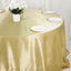 Satin 132" Round Tablecloth Champagne - Stylish Seamless Table Cover