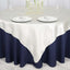Satin 72"x72" Table Overlay Square Tablecloth Ivory - Smooth Finish Table Cover