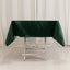 Lamour Satin 54"x54" Square Tablecloth Hunter Emerald Green - Durable & Silk-Like Table Cover