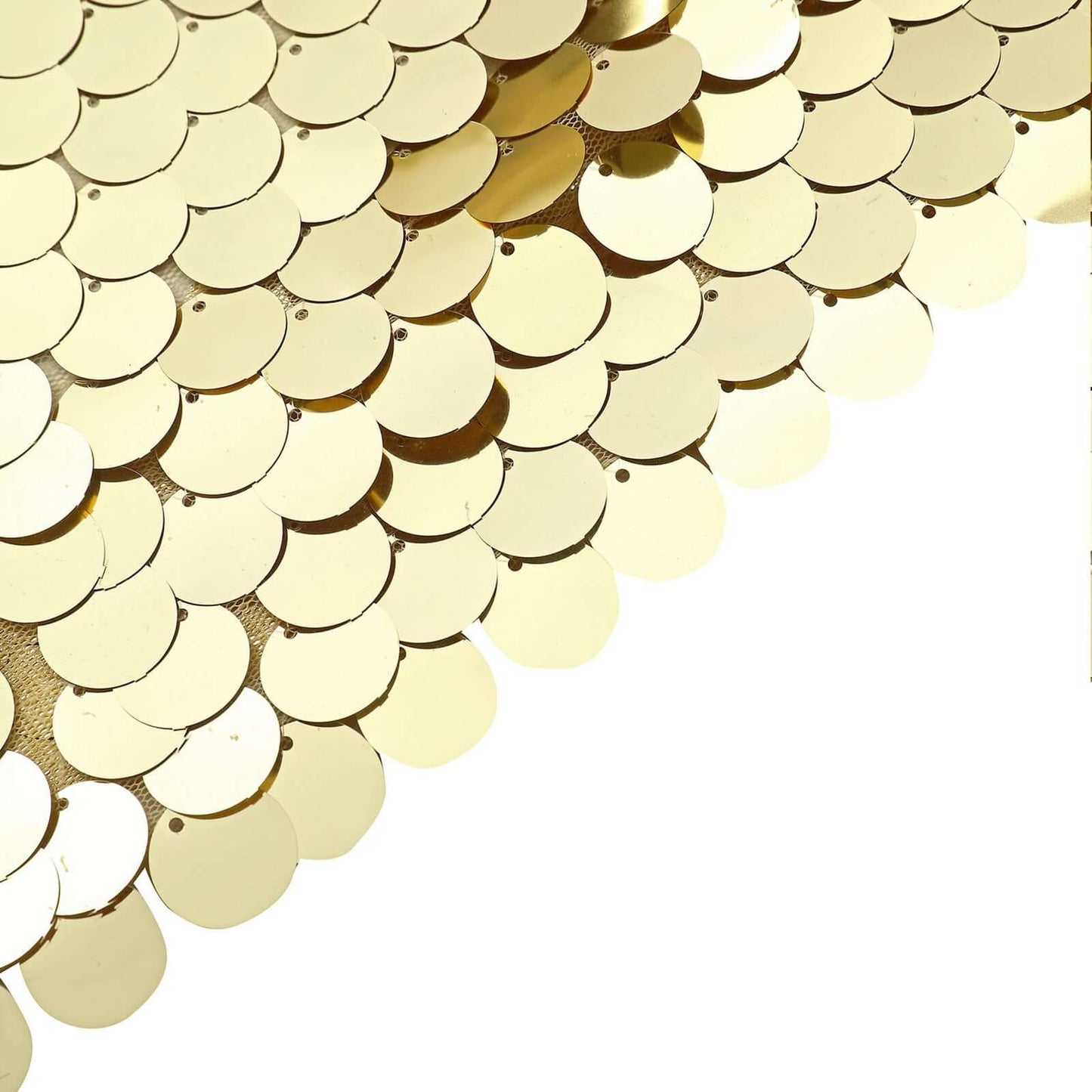 8ftx7ft Champagne Big Payette Sequin Sparkly Hexagon Backdrop Stand Cover