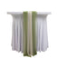 20-Pack 9ft Sheer Table Runners â€“ Dusty Sage Green/Beige Shimmer Sheer Drapes, Wrinkle-Free