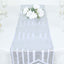 Sequin 12"x108" Table Runner Silver - Diamond Glitz Design