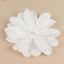 4 Pack 12" White Life-Like Soft Foam Craft Dahlia Flower Heads