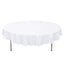 Premium Polyester 70" Round Tablecloth White - Stain and Wrinkle-Resistant 220GSM Table Cover for Weddings & Events