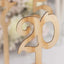 Set of 20 Wooden Wedding Table Numbers Natural 1-20 with Round Holder Base - Rustic Table Signs for Receptions 11" Tall