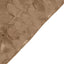 Taffeta Fabric 12"x108" Table Runner Taupe - 3D Leaf Petal Design