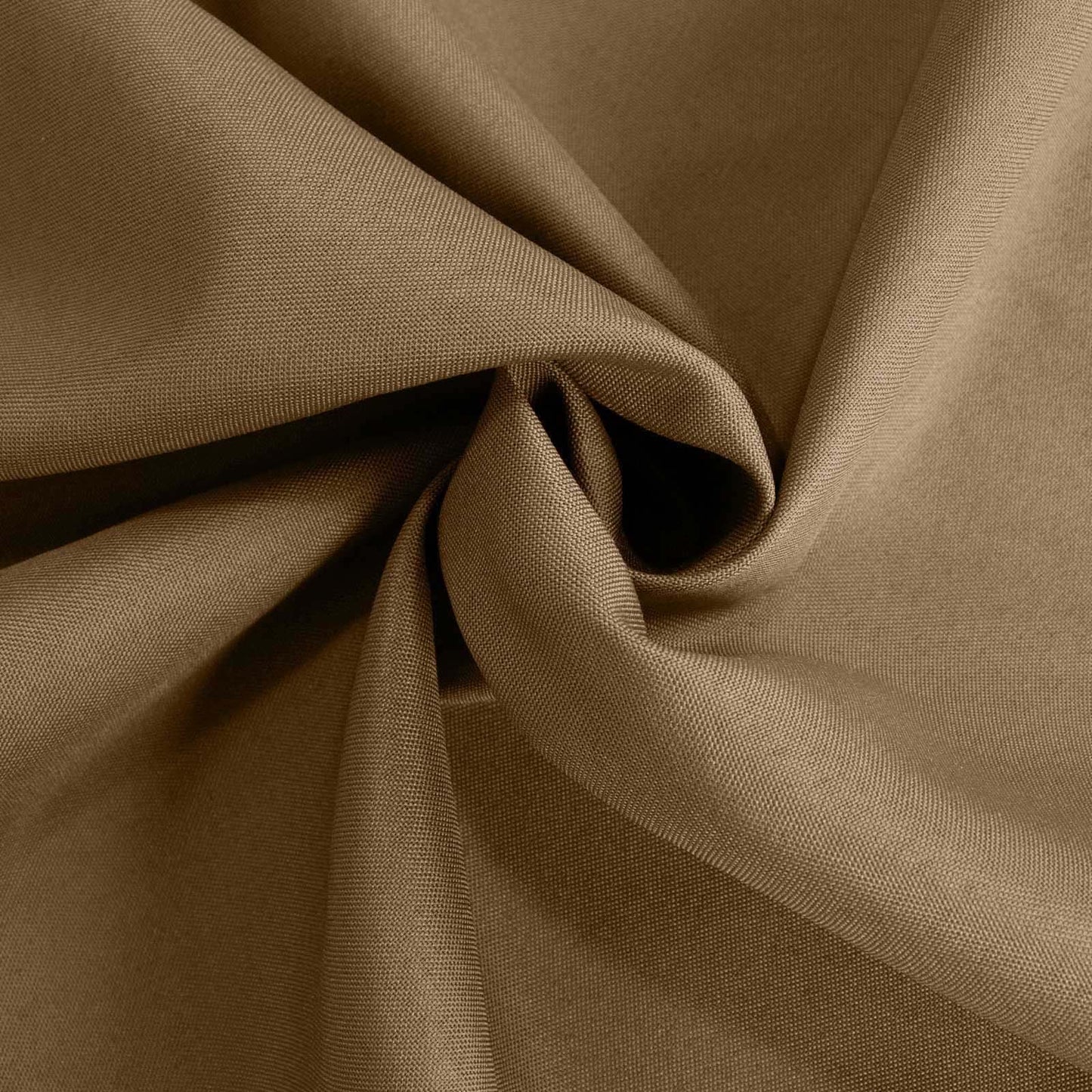 Polyester 108" Round Tablecloth Taupe - Wrinkle-Resistant Table Cover