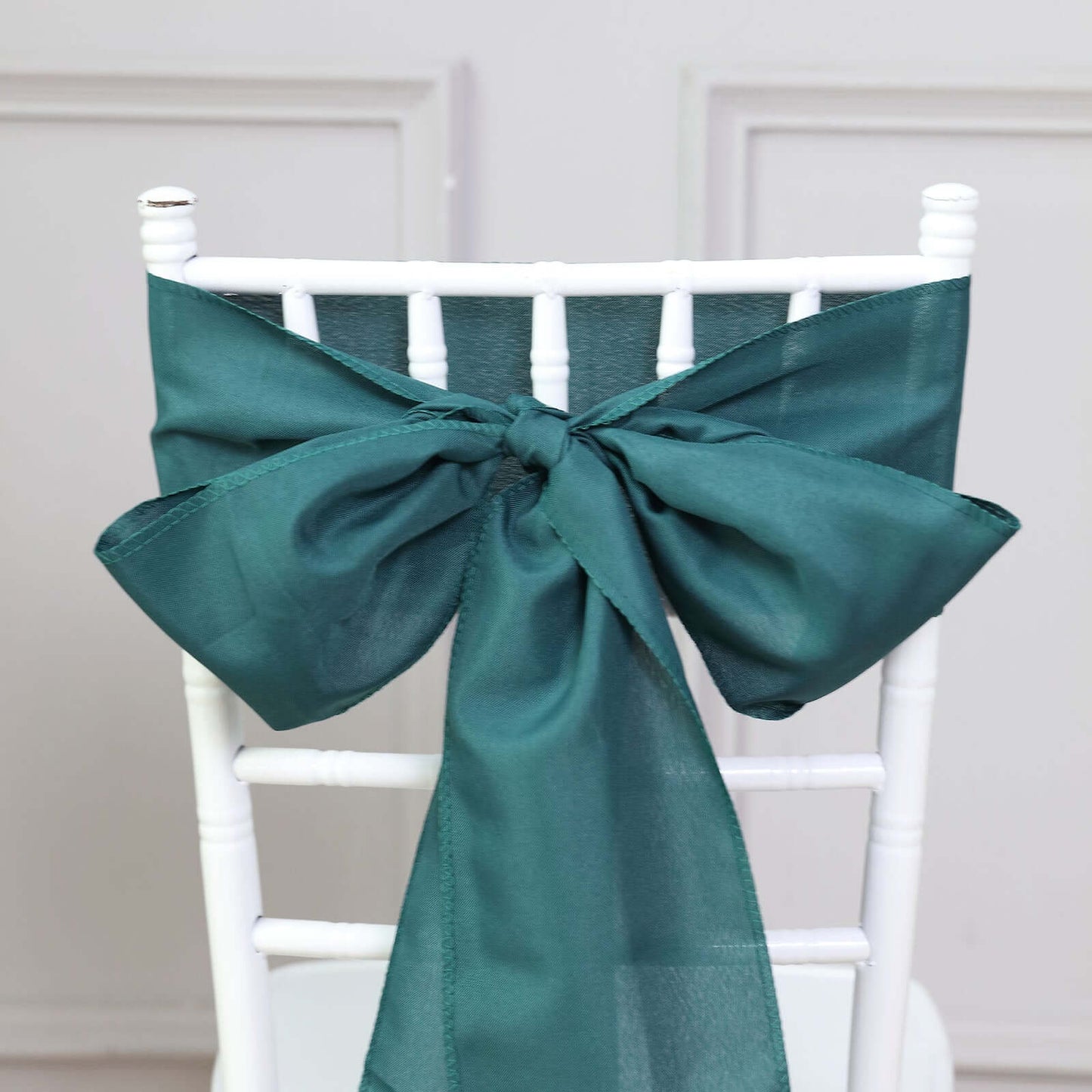 5 Pack Polyester Chair Sashes Peacock Teal 6"x108"