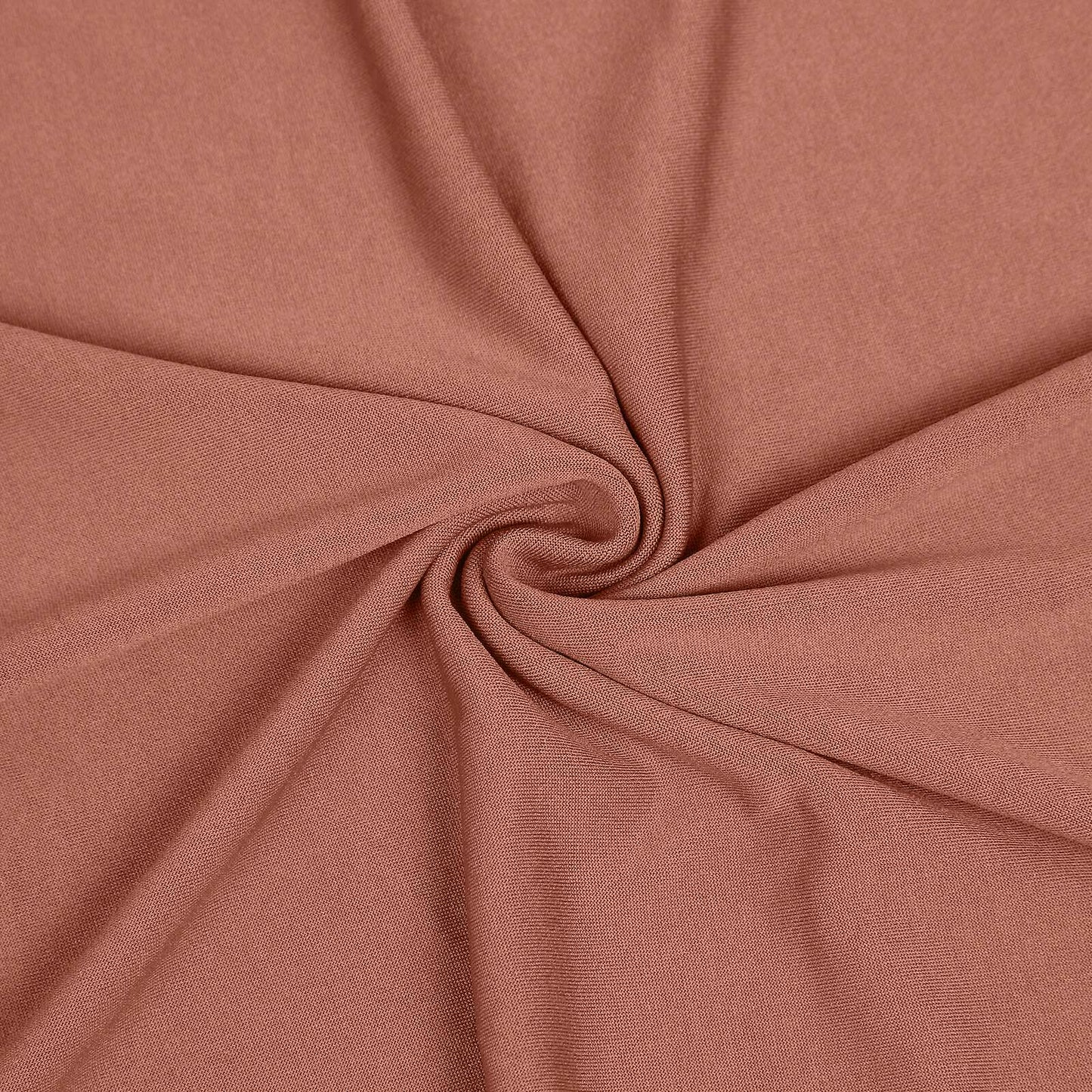 7ft Matte Terracotta (Rust) Spandex Half Moon Chiara Backdrop Stand Cover, Custom Fitted Wedding Arch Cover