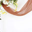 18ft Terracotta (Rust) Sheer Organza Wedding Arch Drapery Fabric, Window Scarf Valance