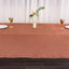 Satin Rectangular 60"x126" Tablecloth Terracotta (Rust) - Smooth and Lustrous Table Cover