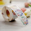 500Pcs 1.5" Thank You Tropical Colorful Floral Stickers Roll, Labels For DIY Envelope Seal - Round
