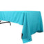 Polyester 60"x126" Rectangle Tablecloth Turquoise - Wrinkle-Resistant Table Cover