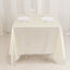 Scuba Square 70"x70" Tablecloth Shimmer Pearl White - Wrinkle Free & Stain Resistant Table Cover for Weddings and Parties