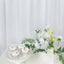 8ftx10ft White Satin Event Curtain Drapes, Backdrop Event Panel