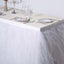Tulle 14ft Table Skirt White - 4 Layer Pleated Tutu Chic & Soft Event Table Cover