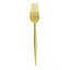 24-Pack Plastic Forks Modern Flatware Gold - Premium Heavy Duty Disposable Silverware 8"