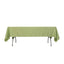 Lamour Satin 60"x102" Rectangle Tablecloth Sage Green - Durable & Silky Soft Feel Table Cover