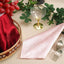 5 Pack Premium Velvet 20"x20" Napkins Blush - Soft Sheen Finish Cloth Napkins