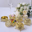12-Pack Plastic Fillable Mini Candy Container in Vintage Ornate Round Box Style Metallic Gold - Candy Treat Favor Boxes 2.5"