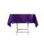 Lamour Satin 54"x54" Square Tablecloth Purple - Durable & Silk-Like Table Cover