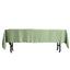 Satin Rectangular 60"x102" Tablecloth Sage Green - Smooth and Lustrous Table Cover