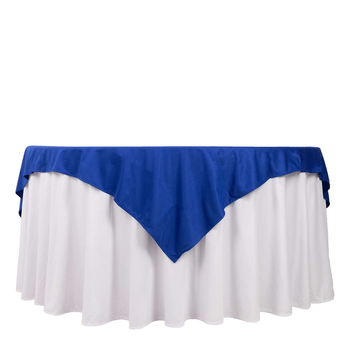 Scuba 70"x70" Table Overlay Square Tablecloth Royal Blue - Wrinkle Free & Stain Resistant Table Cover