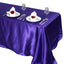 Satin Rectangular 90"x132" Tablecloth Purple - Seamless Table Cover