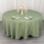 Premium Polyester 108" Round Tablecloth Dusty Sage Green - Wrinkle-Resistant 220GSM Table Cover
