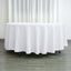 Polyester 108" Round Tablecloth White - Wrinkle-Resistant and Stylish Table Cover
