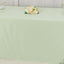 Scuba Rectangular 90"x132" Tablecloth Sage Green - Wrinkle Free, Stain Resistant & Seamless Table Cover