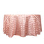 Satin Striped 120" Round Tablecloth Dusty Rose - Silky Smooth Seamless Table Cover