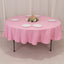 Premium Polyester 90" Round Tablecloth Pink - Stain and Wrinkle-Resistant Design with 220GSM Thickness Table Cover