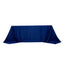 Lamour Satin 90"x132" Rectangle Tablecloth Royal Blue - Soft & Silk-Like Seamless Table Cover