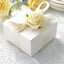 100 Pack White Cake Party Favor Boxes, 4"x4"x2" Cupcake Gift Boxes