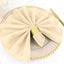 5 Pack Polyester 20"x20" Napkins Beige - Wrinkle Resistant & Easy Care Cloth Napkins