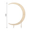 7.5ft Beige Spandex Crescent Moon Wedding Arch Cover, Custom Fitted Chiara Backdrop Stand Cover