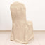 Crinkle Crushed Taffeta Chair Cover for Banquet Chairs Beige - Reusable Slipcover
