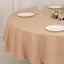 Premium Polyester 90" Round Tablecloth Nude - Stain and Wrinkle-Resistant Design with 220GSM Thickness Table Cover